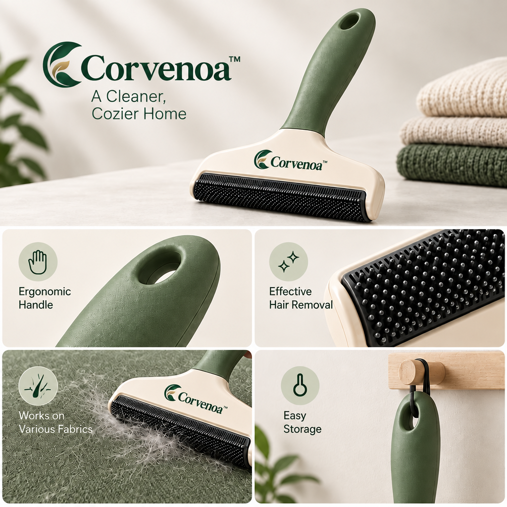 Corvenoa™ Multi-Surface Pet Hair Scraper