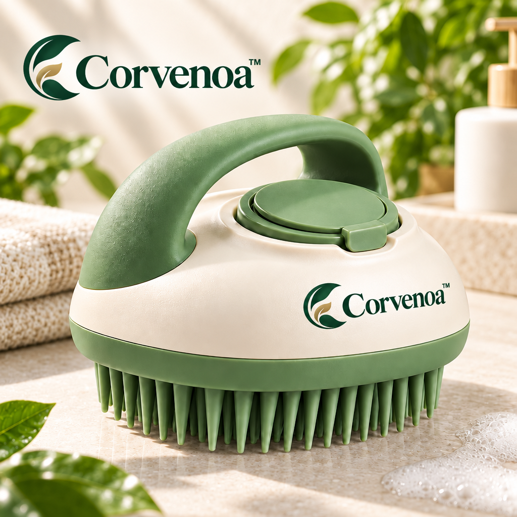 Corvenoa™ 4-in-1 Silicone Pet Bath & Massage Brush