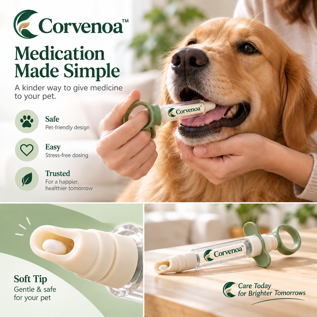 Corvenoa™ Pet Pill Applicator with Soft Silicone Tip