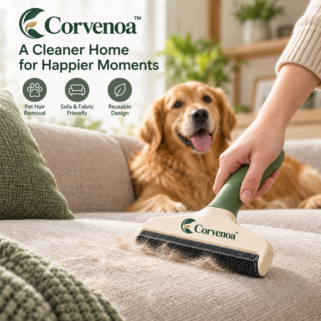 Corvenoa™ Multi-Surface Pet Hair Scraper