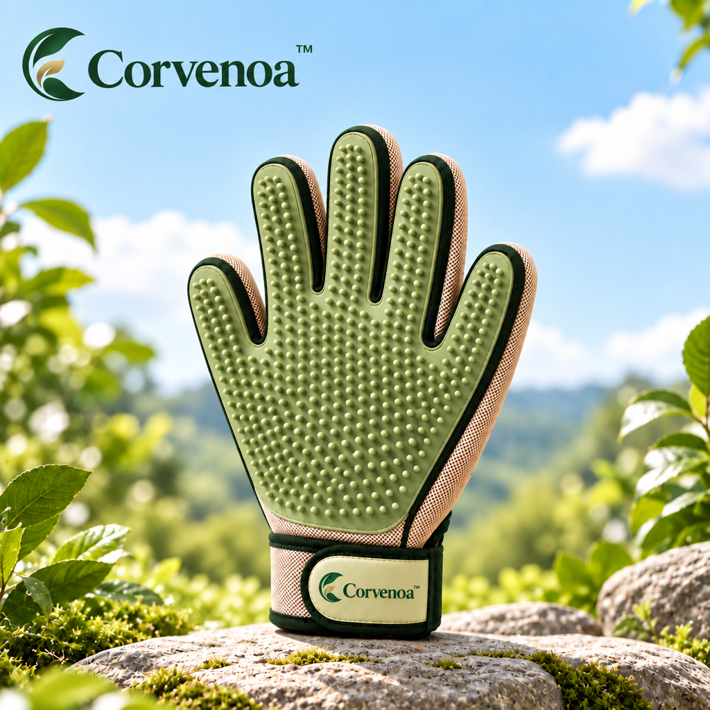 Corvenoa™ 3-in-1 Pet Hair Removal & Grooming Glove