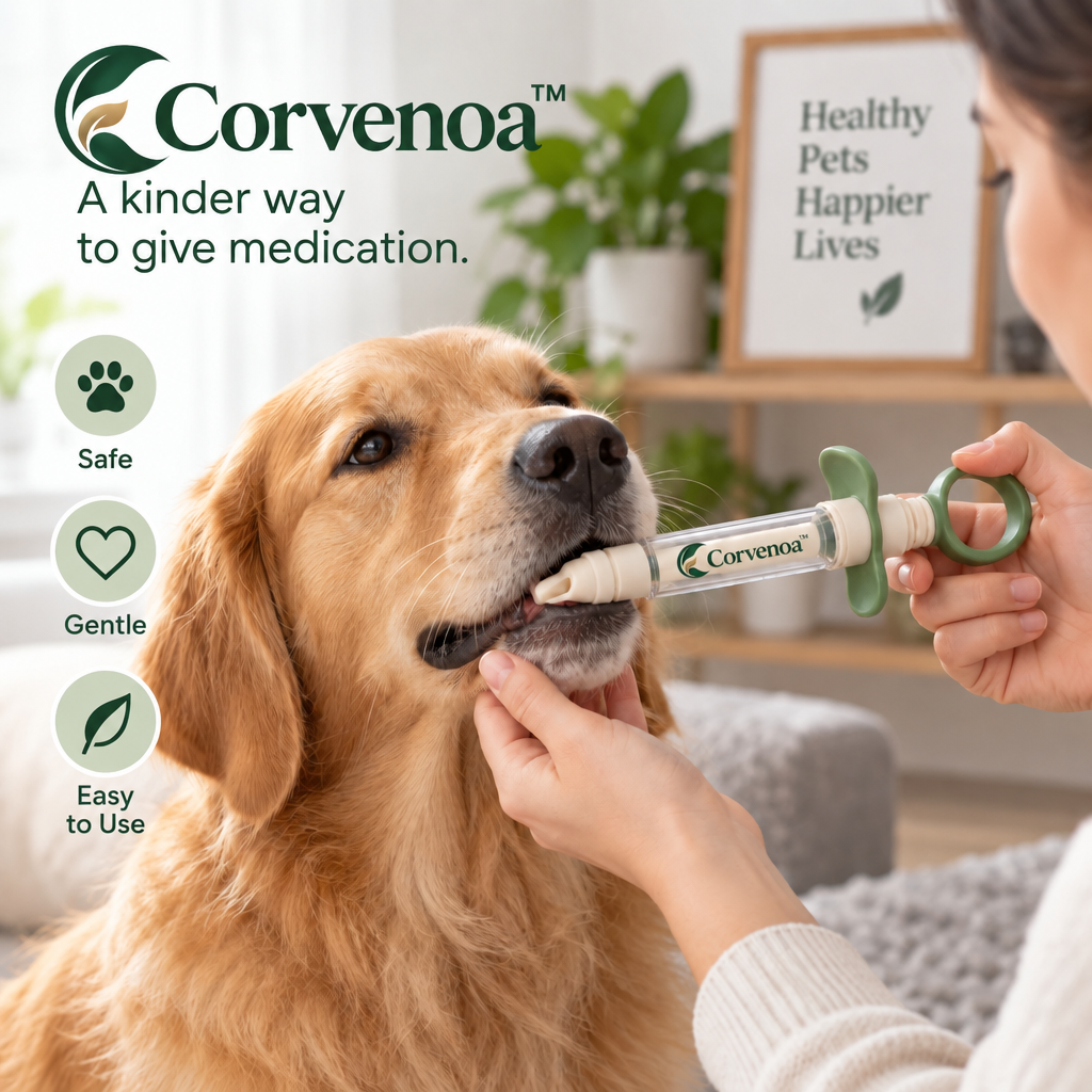 Corvenoa™ Pet Pill Applicator with Soft Silicone Tip