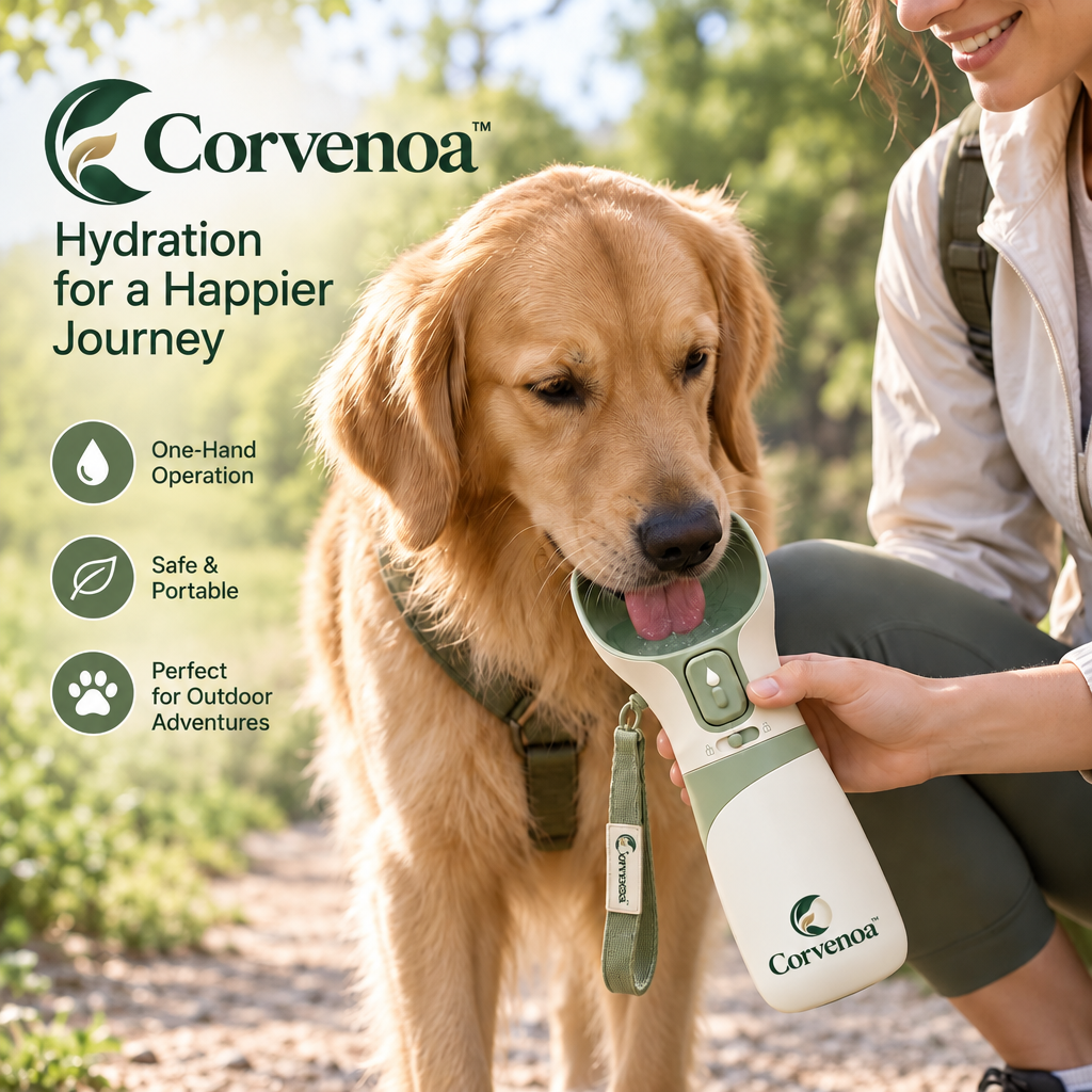 Corvenoa™ Portable Pet Water Bottle with Return Function