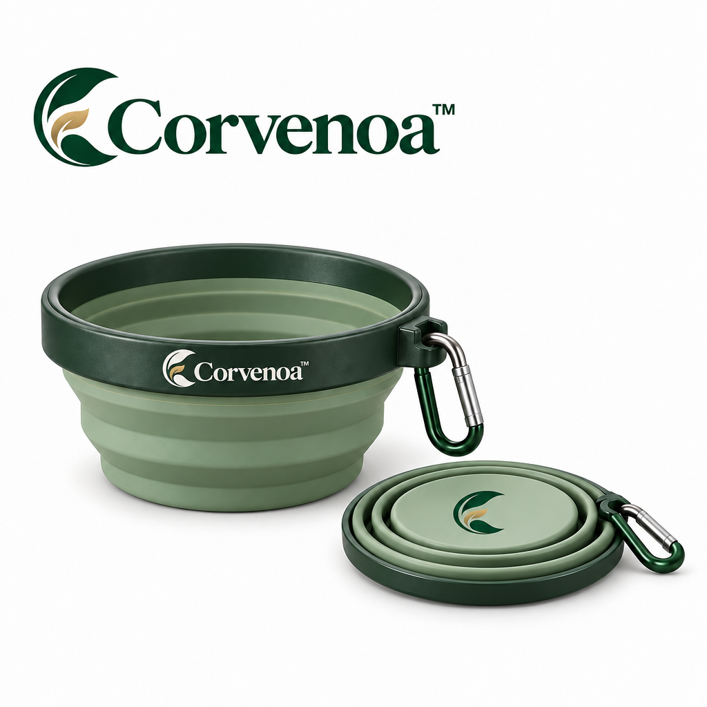 Corvenoa™ Fold-Flat Travel Pet Bowl